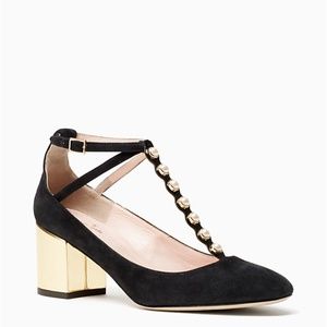 Kate Spade Galewood Pearl T-Strap Heels, NWOT